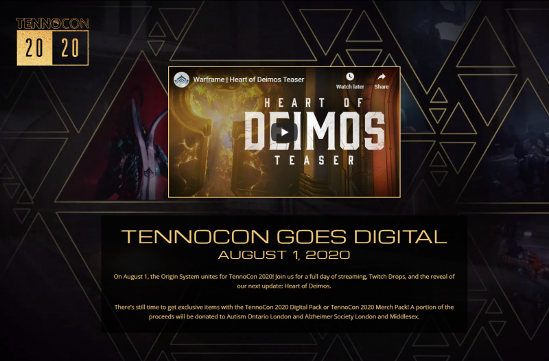 TennoCon2020将至！来WeGame看直播领取神秘奖品！