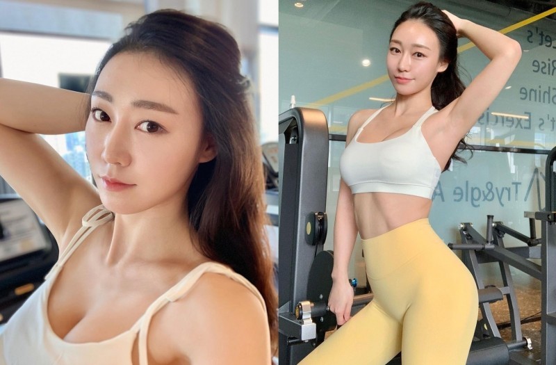 【捕鱼王】健身教练「루비우」超紧身裤展现迷人曲线下体「骆驼蹄」若隐若现超害羞