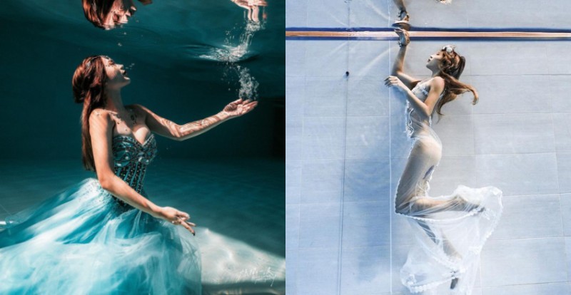 【捕鱼王】潜水教练「柔e」人鱼公主姿态好优雅水底下的火辣身材太性感