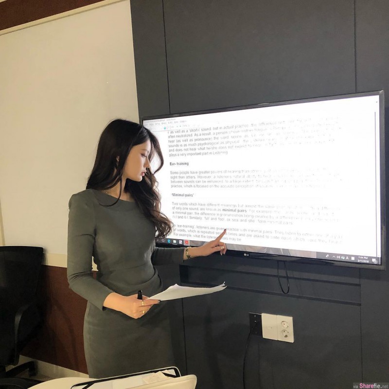 【捕鱼王】韩国最美英语老师金莎拉(Sarah Kim) 超正女老师前凸后翘迷倒家长