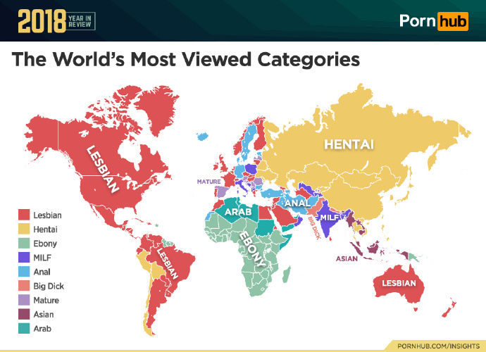 【捕鱼王】国外成人网站Pornhub白皮书 2018年度数据报告