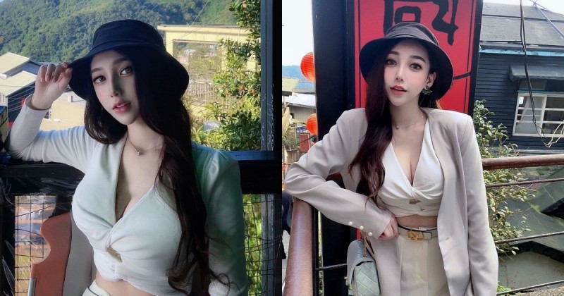 [人物]九份茶楼出现「美乳正妹」Miko米可！「事业线小蛮腰」让人无暇看风景！