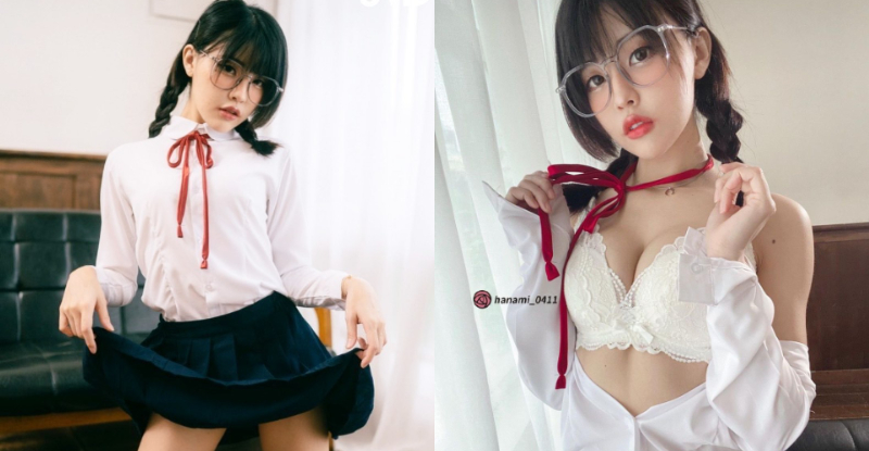 【捕鱼王】清甜眼鏡妹「苡琍」放學解放自我，掀裙解扣秒蹦「豐滿北半球」！