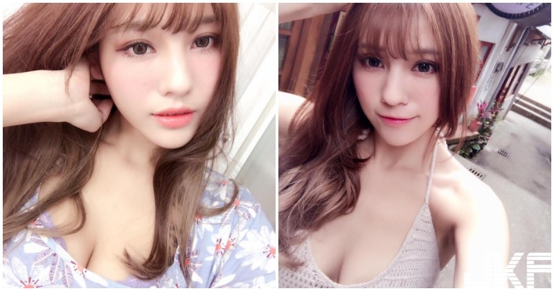 【捕鱼王】女模小街性感自拍，D奶深溝好養眼，快把路人都迷倒了！