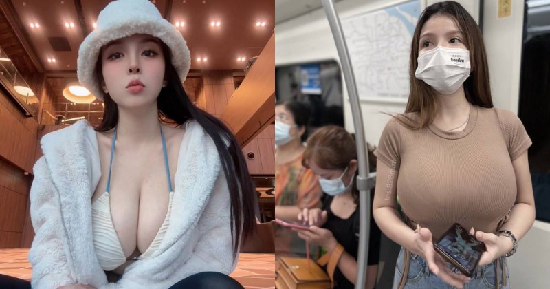 「巨乳正妹」搭地鐵找不到位置！網友看了忍不住：我可以幫忙扶著長輩