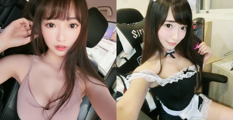 不科學「童顏巨乳」妹！遊戲實況主爆乳打LOL　衣服太憋渾圓美乳形狀好明顯！