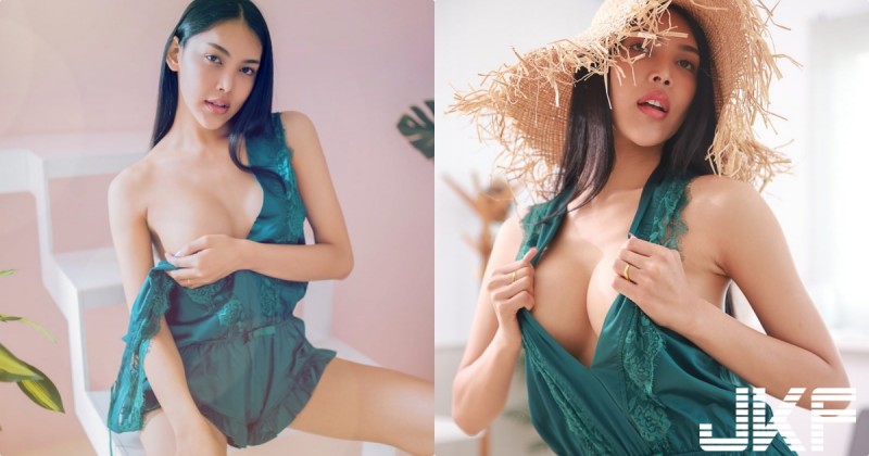 泰國女孩「Mei Mei」拉衣露出飽滿側乳，「超兇爆乳畫面」實在太犯規！
