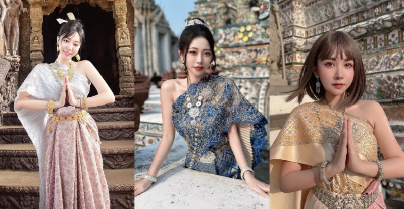 【捕鱼王】JKF女郎泰國傳統服飾合輯　小露香肩展現性感讓人著迷