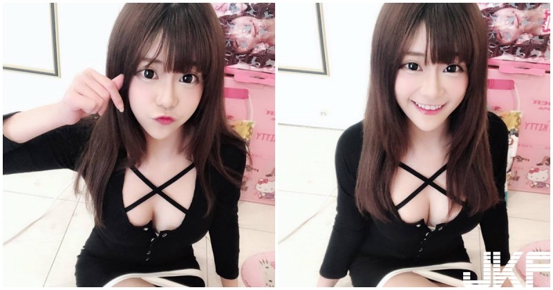 【捕鱼王】可愛極品爆乳妹！黑色低胸裝「乳溝深到流口水」！