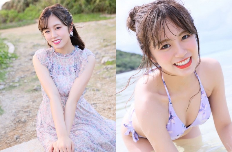 【捕鱼王】氣質甜姐兒「飯野雅」迷人笑容散發濃濃女友感　邪惡視角「深溝北半球」滿出比基尼