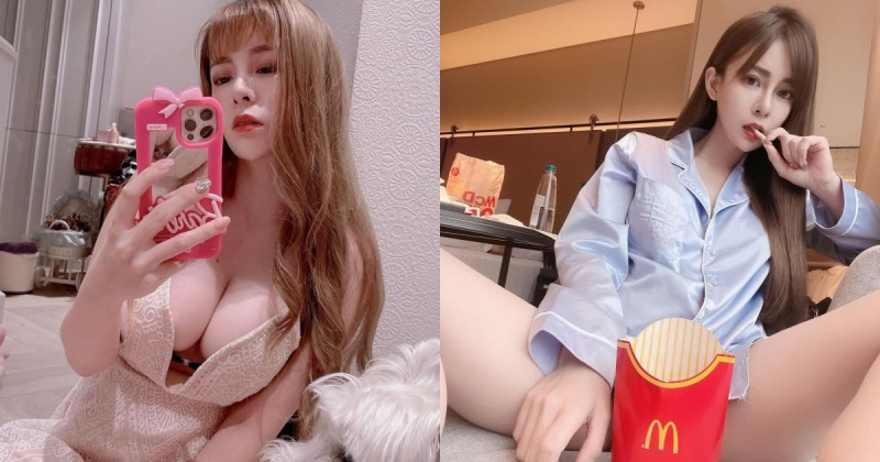 【捕鱼王】薯條這樣吃合法嗎？巨乳正妹「林葳」下身失蹤，白皙美腿好引人遐想！