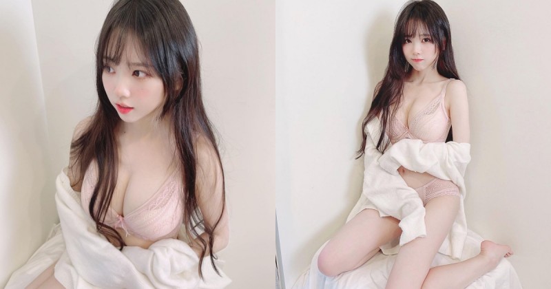 【捕鱼王】超粉嫩「兔牙萌妹」童顏巨乳太犯規！試穿新內衣秀出「深邃溝溝」！