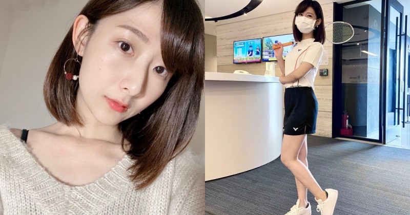 【捕鱼王】氣質甜美「正妹新聞記者」號稱主播界桂綸鎂，跟風奧運換上運動套裝打羽球！