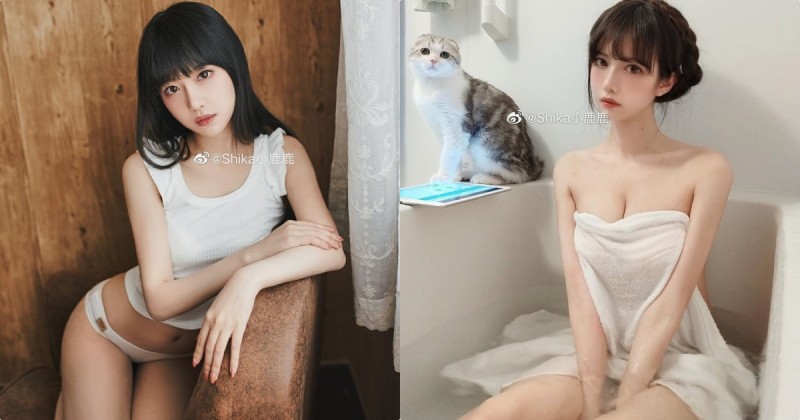 【捕鱼王】正妹小鹿鹿「裹浴巾泡澡」好誘惑，白皙曲線浸水後變更兇了！