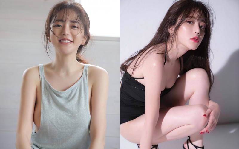 【捕鱼王】正妹大胃王「谷あさこ」細肩帶背心內衣失蹤 轉身「側乳溢出」飽滿胸型外洩