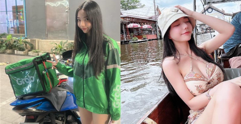 【捕鱼王】哪有這麼正的司機？泰國Grab計程機車驚見台灣正妹駕駛