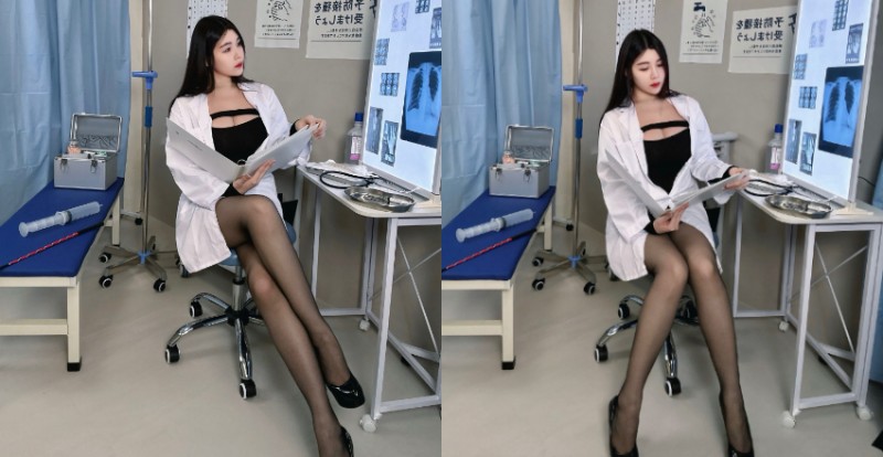 【捕鱼王】哪有醫師這麼辣？美腿女醫黑絲看診穿搭讓病患血壓都不穩了