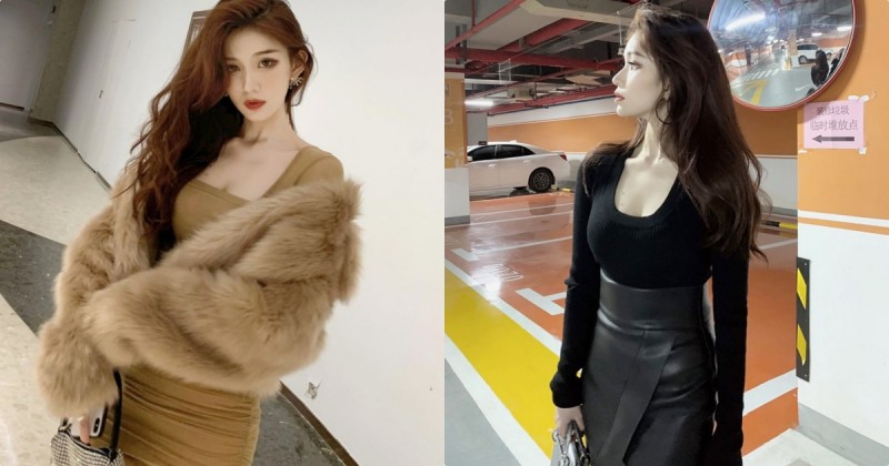 【捕鱼王】性感正妹「停車場展現火辣深溝」，IG上的「美腿辣照」也超誘人！