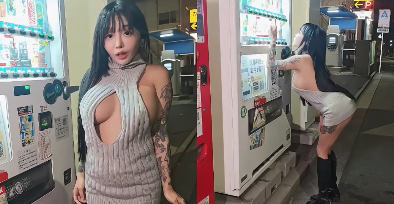 【捕鱼王】投幣飲料機好閃!巨乳正妹「櫻花」S曲線炸裂,「ㄉㄨㄞ彈猛奶」跳過來!