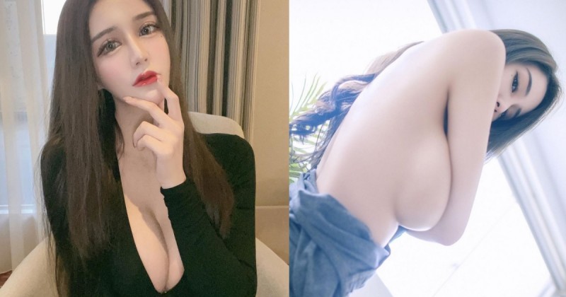 性感巨乳妹「希妍Kimmy」作風好大膽，挺「白嫩F雙球」拍個人寫真！