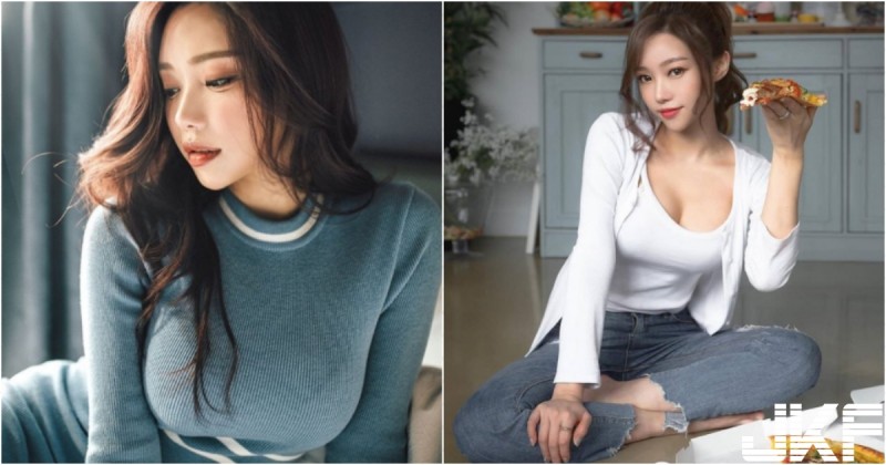 【捕鱼王】「低胸爆奶妹」在家吃披薩！胸前「巨大乳球」超佔空間！光看就又飽又撐！