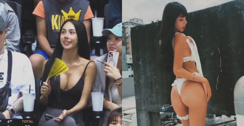【捕鱼王】新莊籃球比賽場邊爆乳美女引起關注 原來是翹臀女王李尾巴