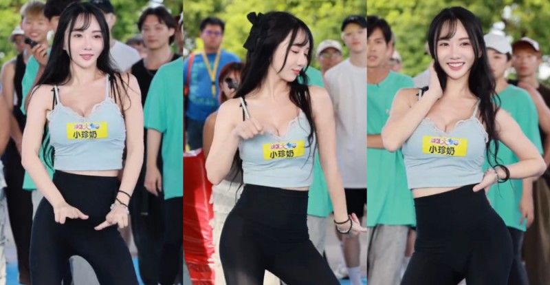 【捕鱼王】明明就是大波霸!啦啦隊員《小珍奶》節目上爆乳熱舞好刺激