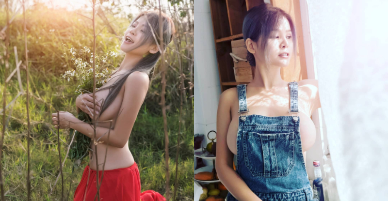 【捕鱼王】手還不放開！「琳琳Kandy」捧起厚重G乳祈禱暖陽，男粉：「這才是晴天娃娃！」