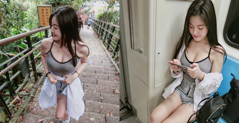 【捕鱼王】最火辣櫃姐「Judy Chiu」爆乳登山　細肩帶快撐不住飽滿乳量！