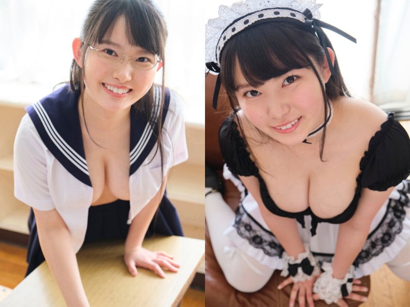 壓倒性存在感！王道美少女寫真偶像「大條美唯」H杯豐滿巨乳彷彿隨時要把泳衣擠爆