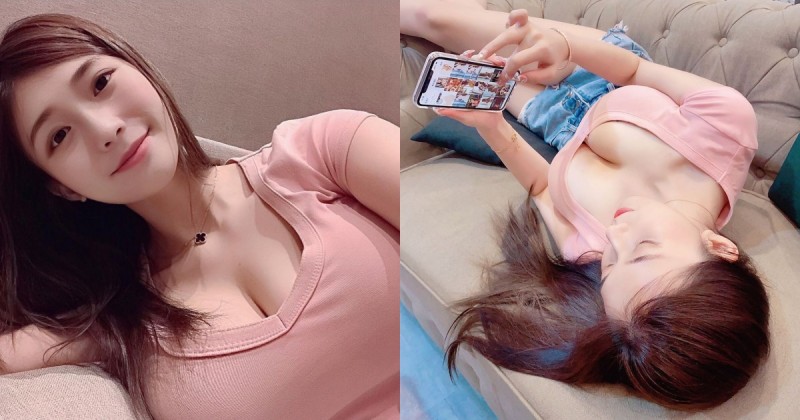 【捕鱼王】地表最正「巨乳辣媽」開啟在家耍廢模式，躺沙發「兇猛雪乳」雙雙溢出！