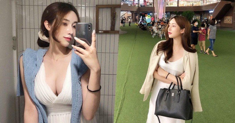 【捕鱼王】優雅正妹「喜愛性感鏡中自拍」，「惹火的深溝」狂讓路人回頭！