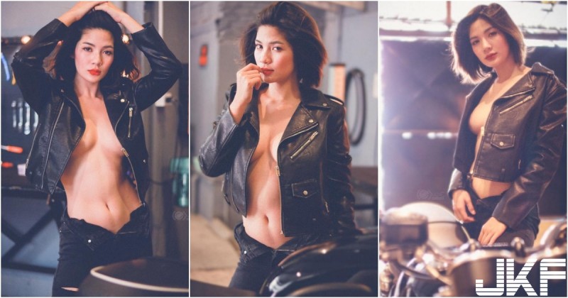 【捕鱼王】「重機奶妹」皮衣一脫裡面空空！「渾圓美乳」自然露出！陰影弧度超邪惡啊！