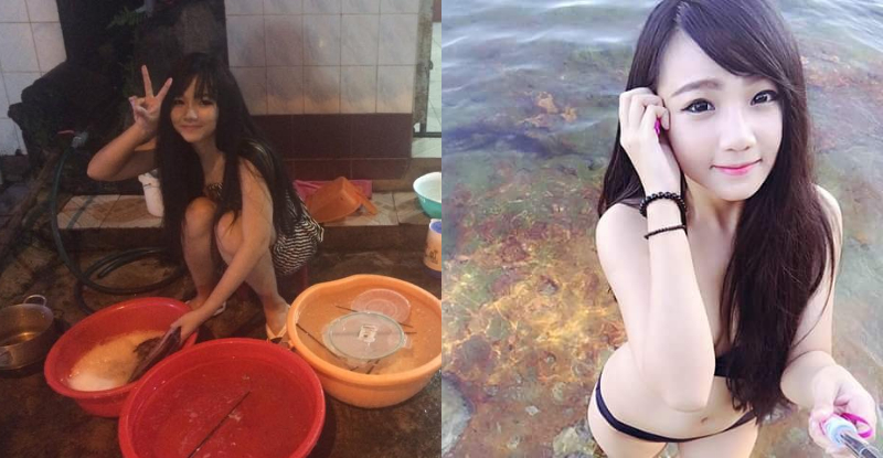 【捕鱼王】路邊驚見「超正洗碗妹」氣質甜美　換上比基尼後火辣美乳呼之欲出！