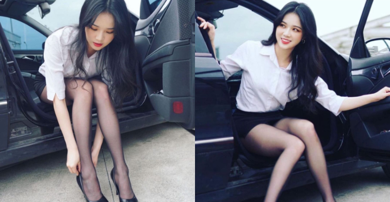 【捕鱼王】「OL小姐姐」下車伸出「絲襪玉腿」，交通狂堵的罪魁禍首！