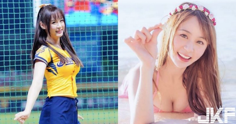 【捕鱼王】中信兄弟「正妹啦啦隊」胸前好危險，跳舞時「制服快炸裂」扣子要跳出來啦！