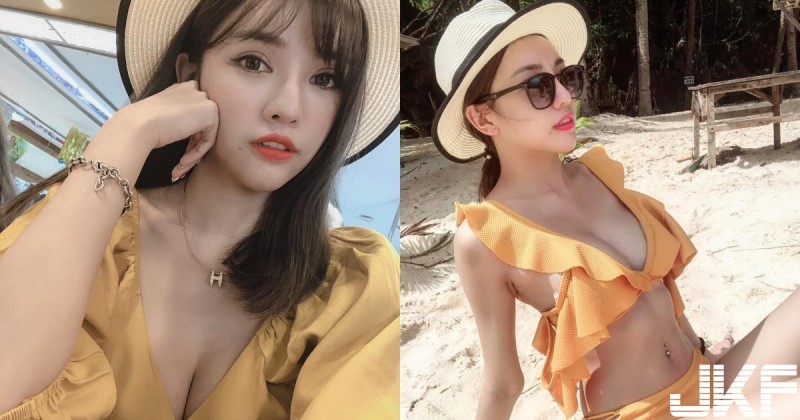 【捕鱼王】黃色穿搭超顯白～白白嫩嫩「陳咖喀」上圍超豐滿，配上水靈大眼根本是仙女～