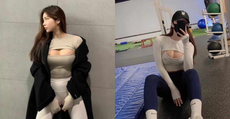 【捕鱼王】韓國「巨乳姐姐」把袖套衣服穿出性感新高度　快滿出的乳量太猖狂