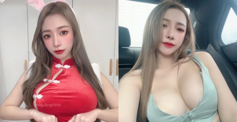 【捕鱼王】向長輩拜年？性感御姊系正妹「丁丁dingding」旗袍被巨乳撐爆