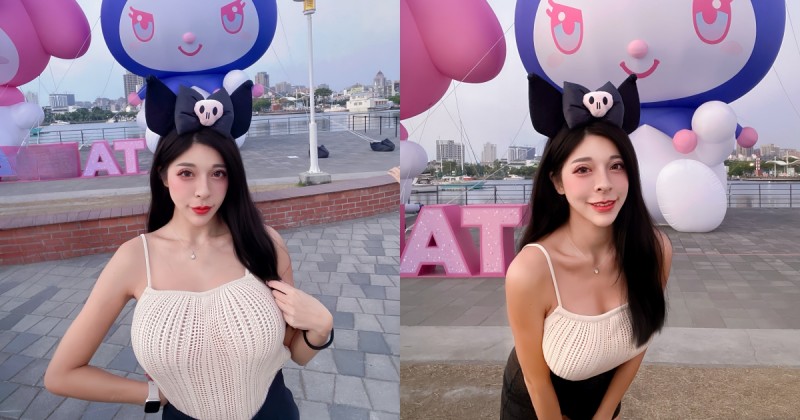 【捕鱼王】好巨大的酷洛米！黑髮正妹「Anna安安」前往朝聖，畫面又萌又邪惡！