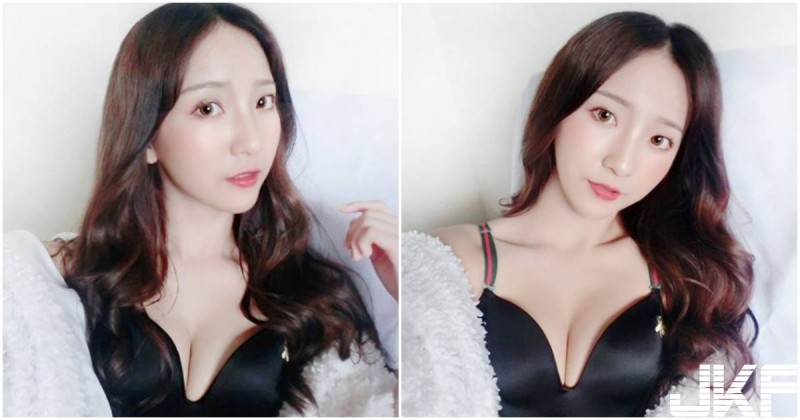 【捕鱼王】正妹穿上黑色內衣超爆乳！「渾圓深溝」看了口水狂流！