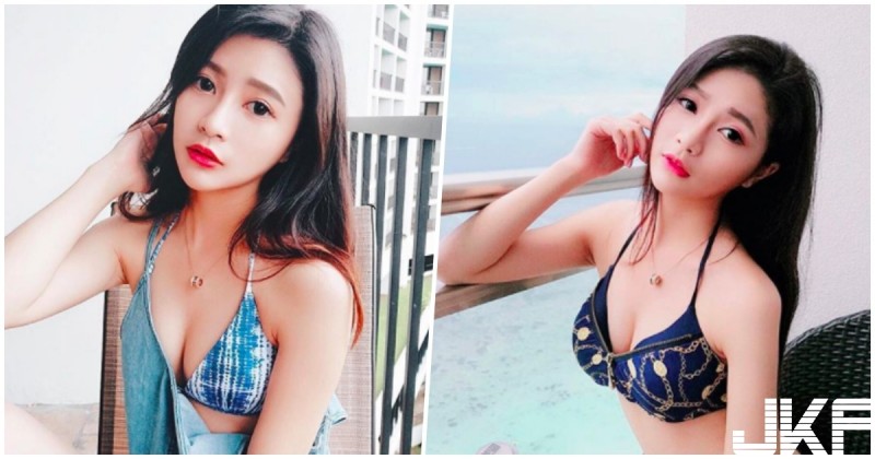 【捕鱼王】景文科大正妹超養眼「比基尼美胸」，纖腰細腿辣到極點啊！