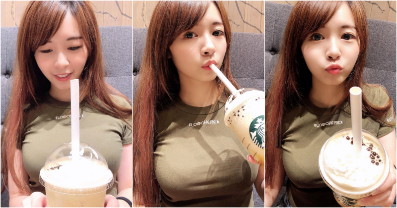 【捕鱼王】星巴克巧遇「超甜正妹」顏值擄獲網友的心！強大女友力散發出迷人氣息