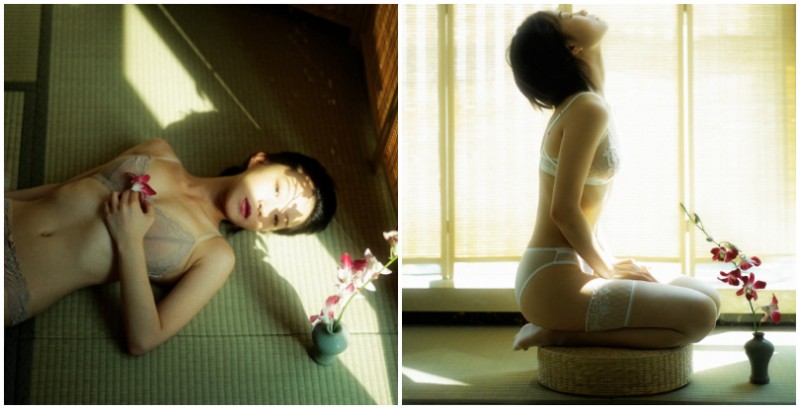 【捕鱼王】極致光影下的妖嬈女體！花與少女的孤獨寫真，寂靜中的女體藝術！