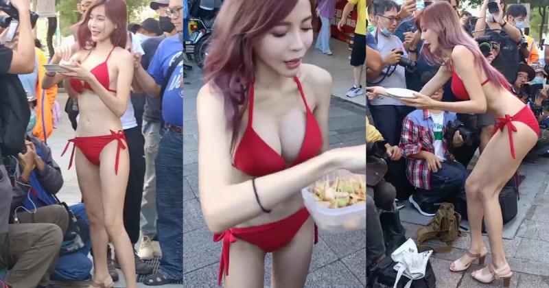 【捕鱼王】暴動了！E奶正妹鄭琦「三峽爆乳販售芭樂」，「養眼比基尼畫面」好猖狂！