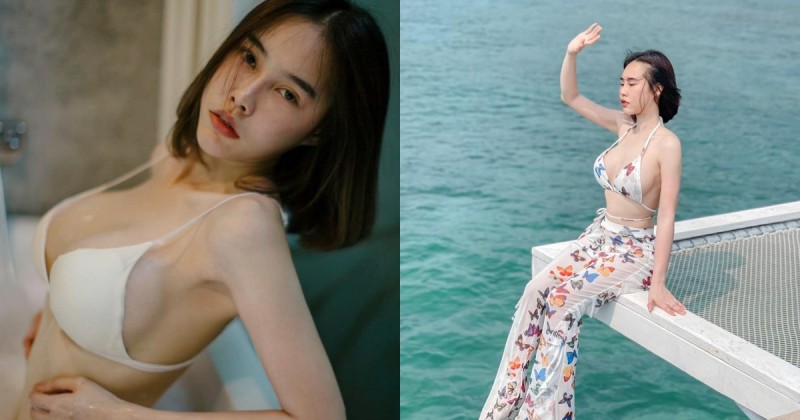 【捕鱼王】巨乳女友泰國度假「美胸大溢出」！乍看以為是「三顆球」在走動！