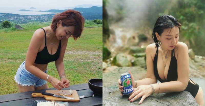 【捕鱼王】戶外系「短髮正妹」焦糖肌充滿健康美　緊身車衣顯現凹凸有致好身材