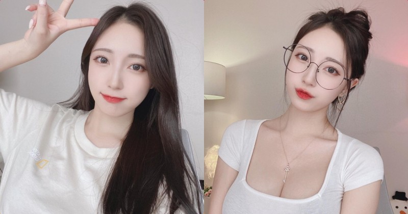 【捕鱼王】純情眼鏡正妹「曲線好誘人」，「低胸短T」事業線太辣！