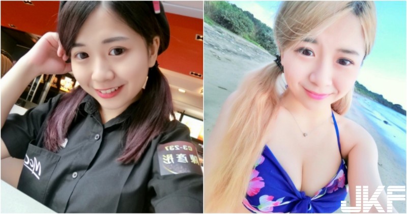 【捕鱼王】生意超好！麥當勞「爆乳女店員」胸胸的好可愛！每天都找她買奶茶就飽啦！