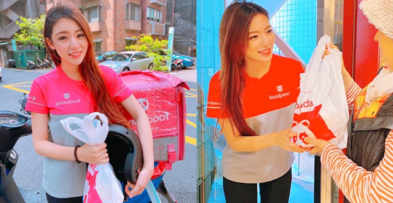 【捕鱼王】Foodpanda「正妹外送員」顏值太高、身材太好　網友：看我還不吃爆？